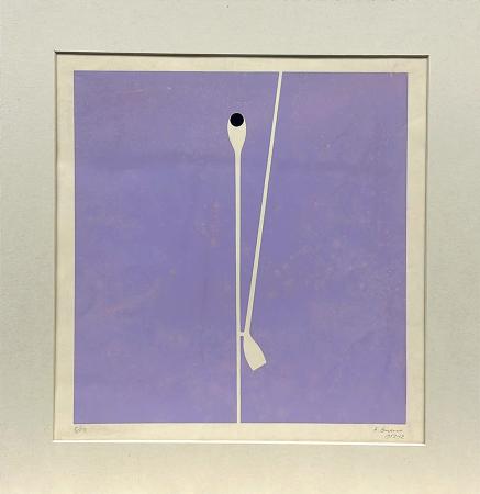 Art work by Antonio Bueno composizione di pipe  - lithography paper 